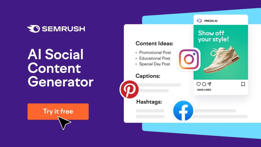 AI Social Content Generator - Home page - Marketing ai assistant