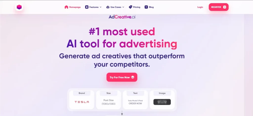 AdCreative.ai - Home page