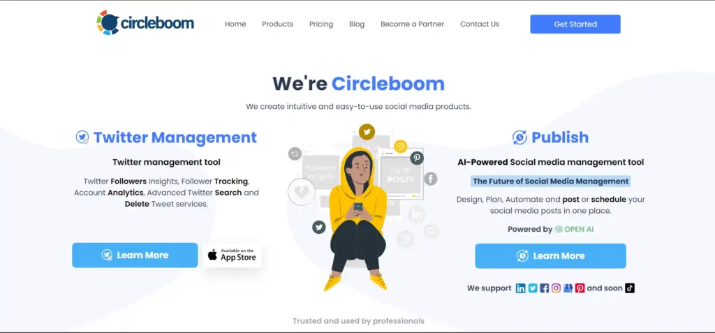 Circleboom Publish - Home page - marketing automation tool