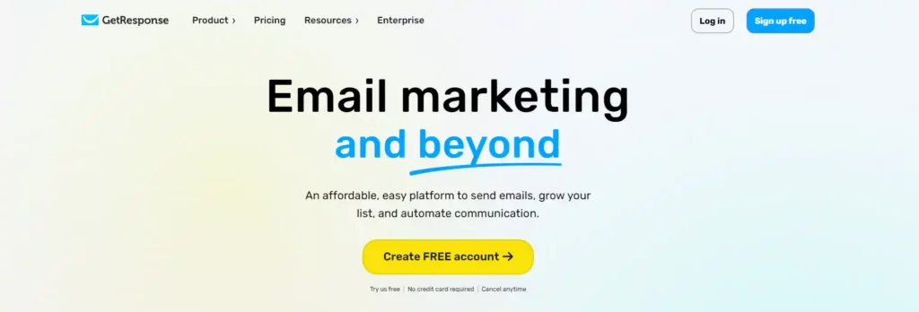 GetResponse - Home page - Marketing automation tool