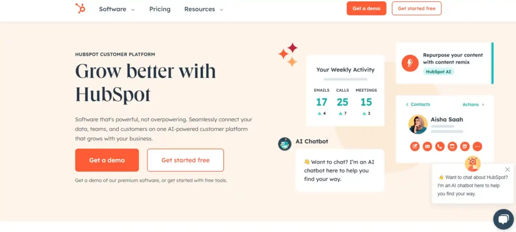 Hubspot - Home page - Marketing automation tool