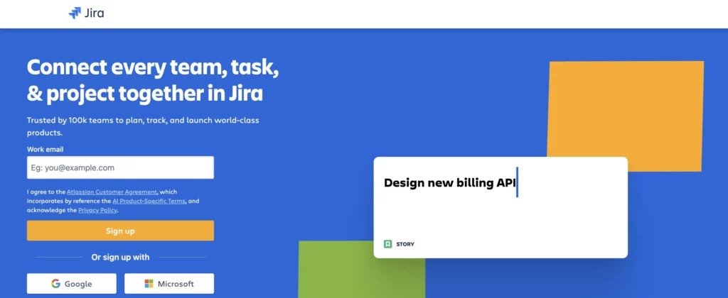  Homepage of Jira