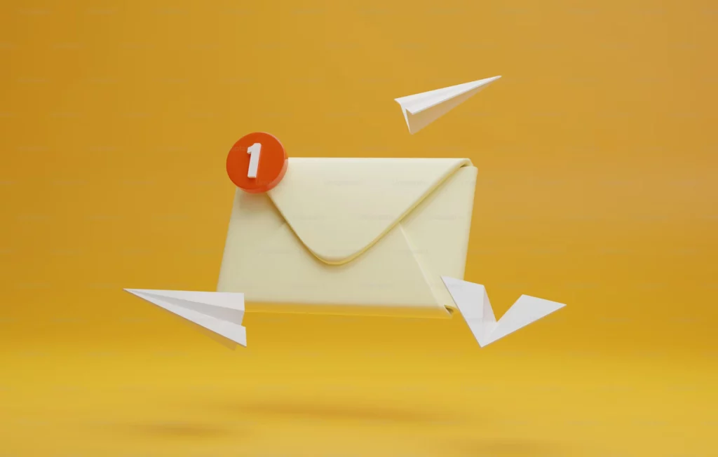  Icon of an email getting a new notification