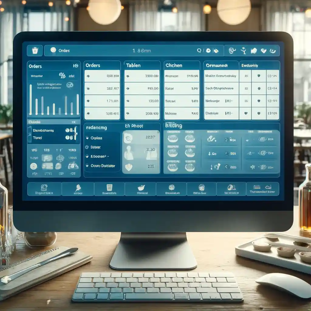 Restaurant Order Management System - Illustration