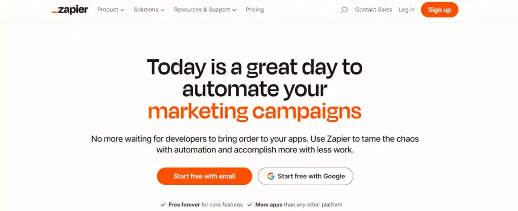 Zapier - Home page