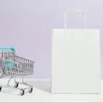 Shopping trolley and shopping bag